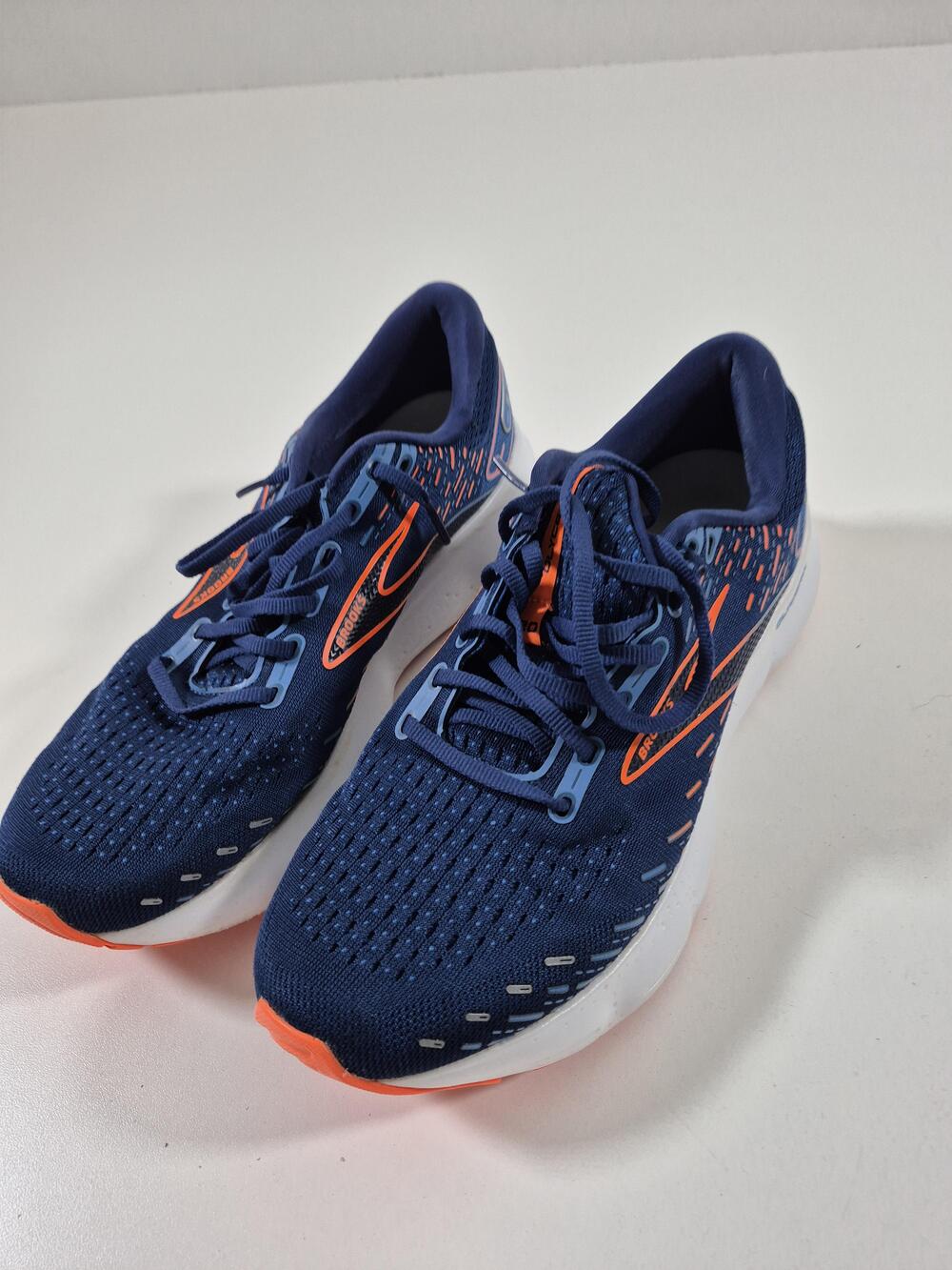 Brooks Glycerin 20 Men's 10 Blue Orange Running Sneakers 1103821D444
